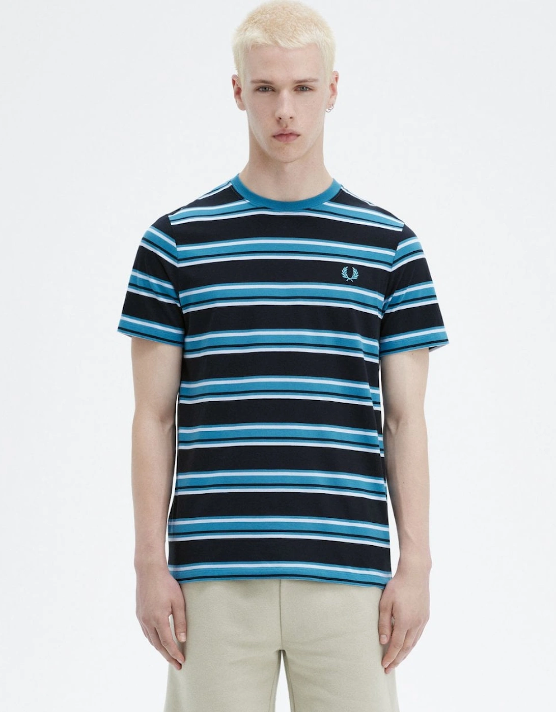 Mens Stripe Design T-Shirt, 5 of 4