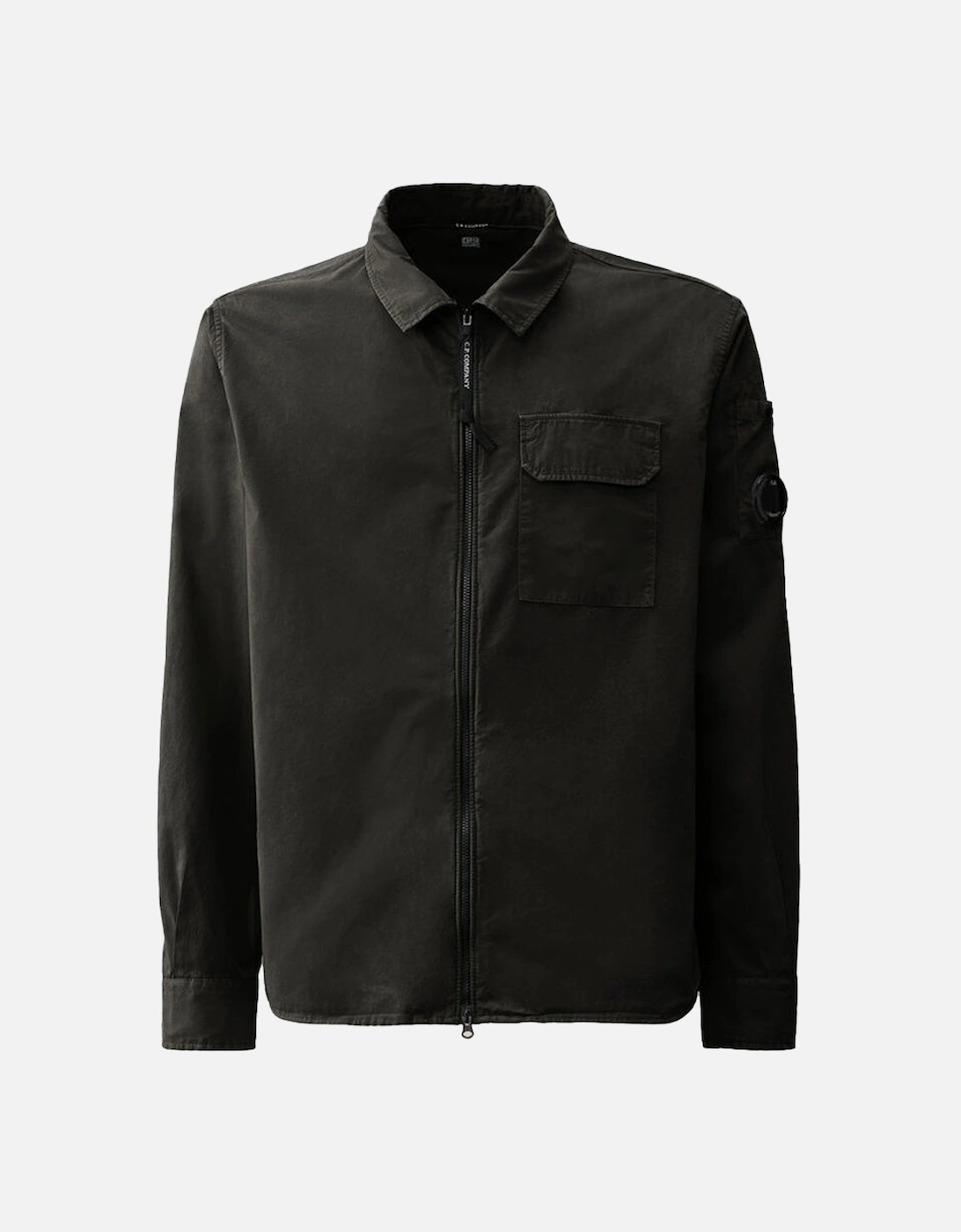 C.P.Company Gabardine Zipped Shirt - Black, 2 of 1
