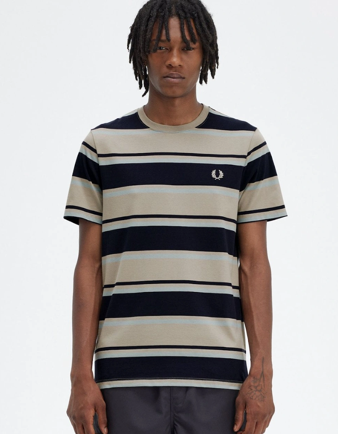 Mens Bold Stripe T-Shirt, 5 of 4