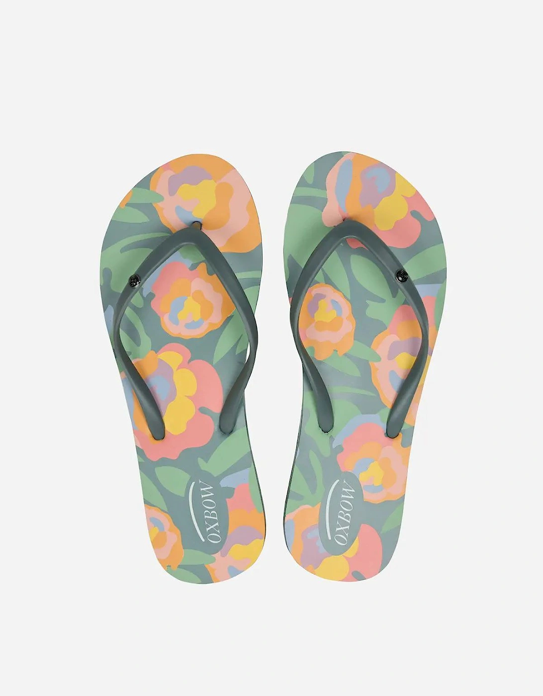 Womens Virtilim Printed Flip Flops