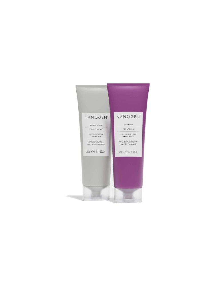 Thickening Treatment Shampoo and Conditioner Bundle for Women - Nanogen