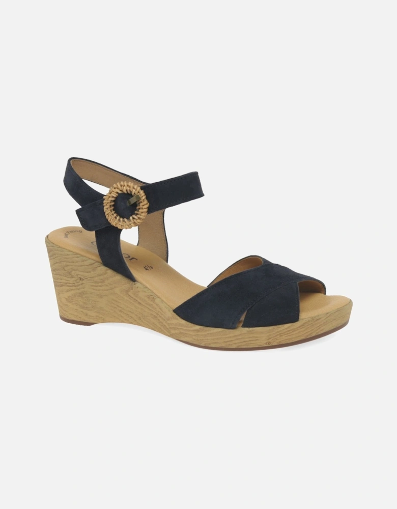 Rainbow Womens Wedge Heel Sandals