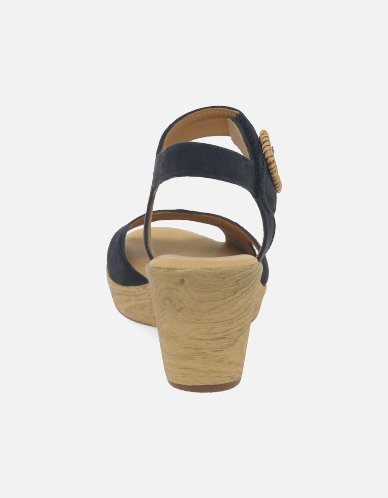 Rainbow Womens Wedge Heel Sandals