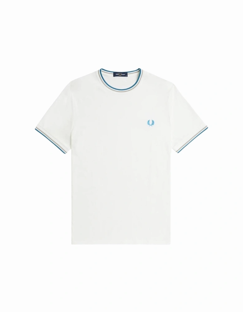 Twin Tipped T-Shirt - White/Grey/Ocean