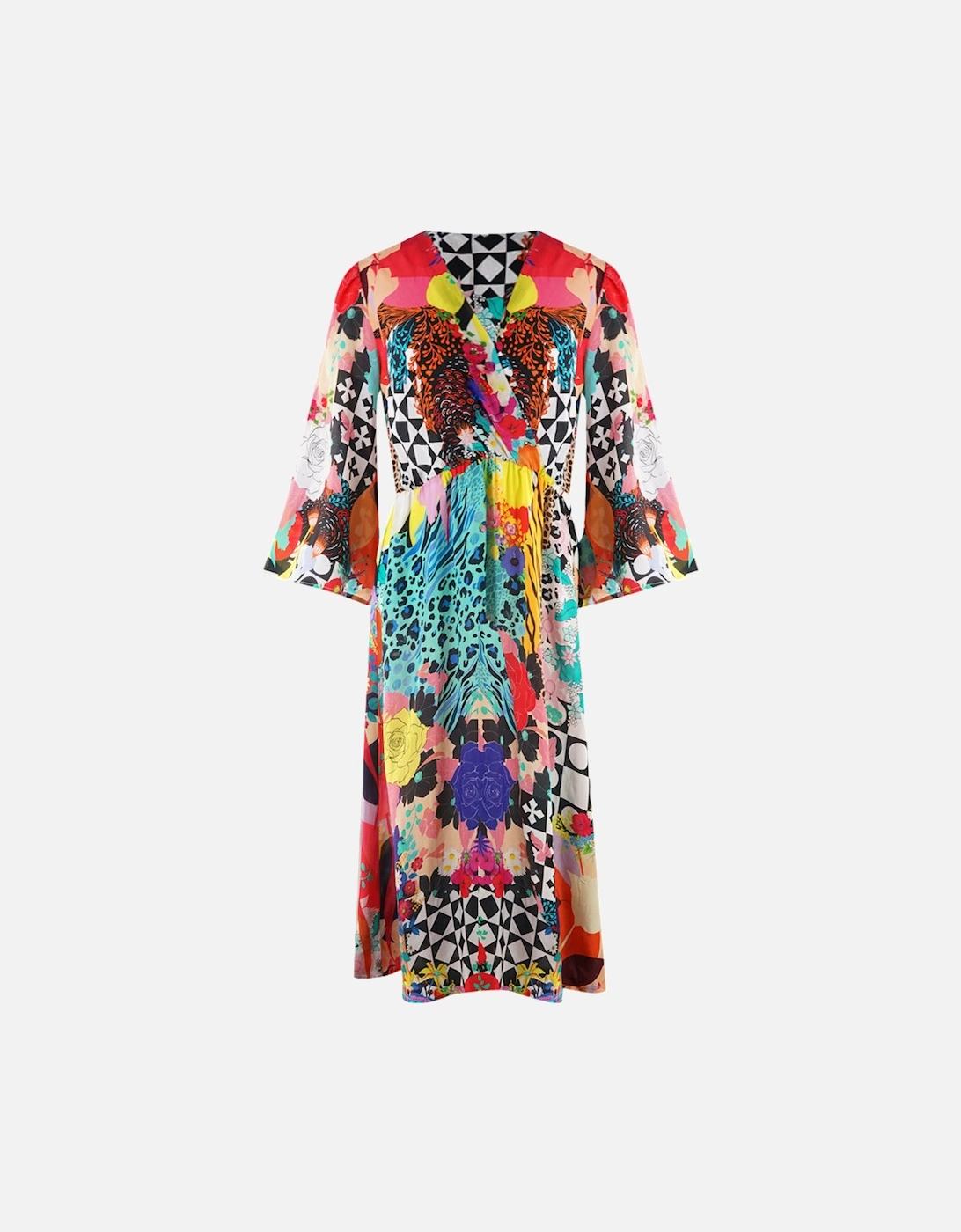 Monrovian 12001 Multicoloured Bell Sleeve Dress, 3 of 2