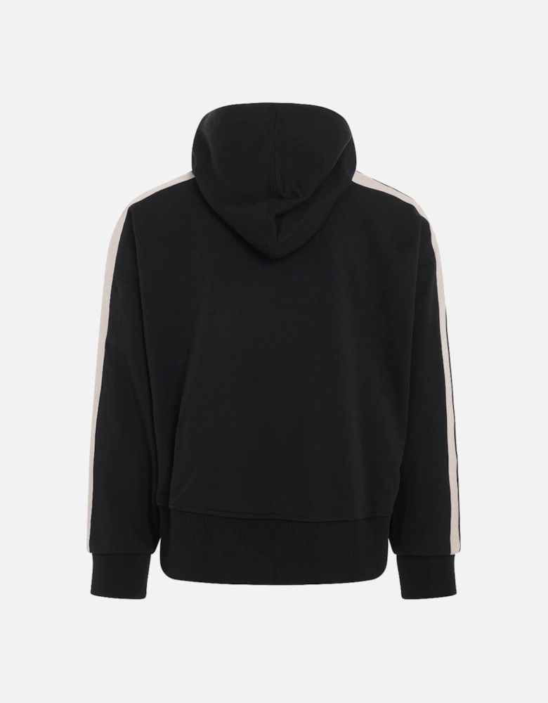 Zip Up Black Hooded Jacket