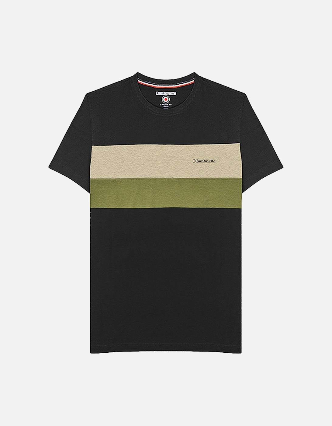 Mens Panelled Casual T-Shirt, 2 of 1