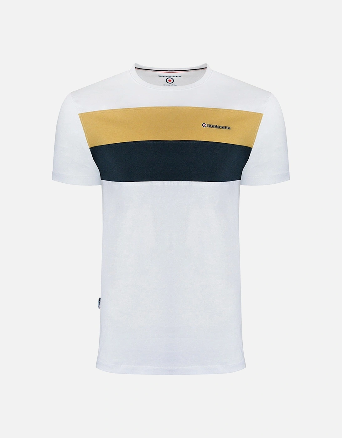 Mens Panelled Casual T-Shirt, 2 of 1