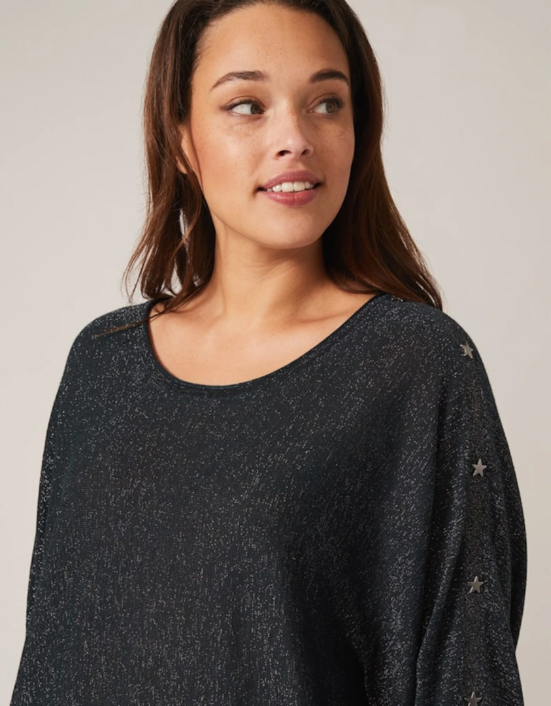 Abigale Star Shimmer Knit Top