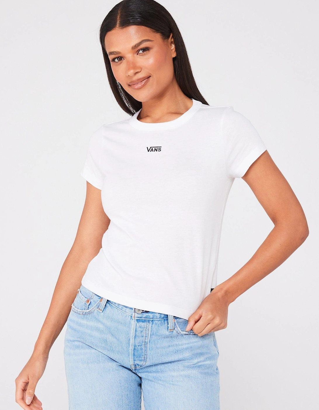 Womens Basic Mini T-Shirt - White, 2 of 1