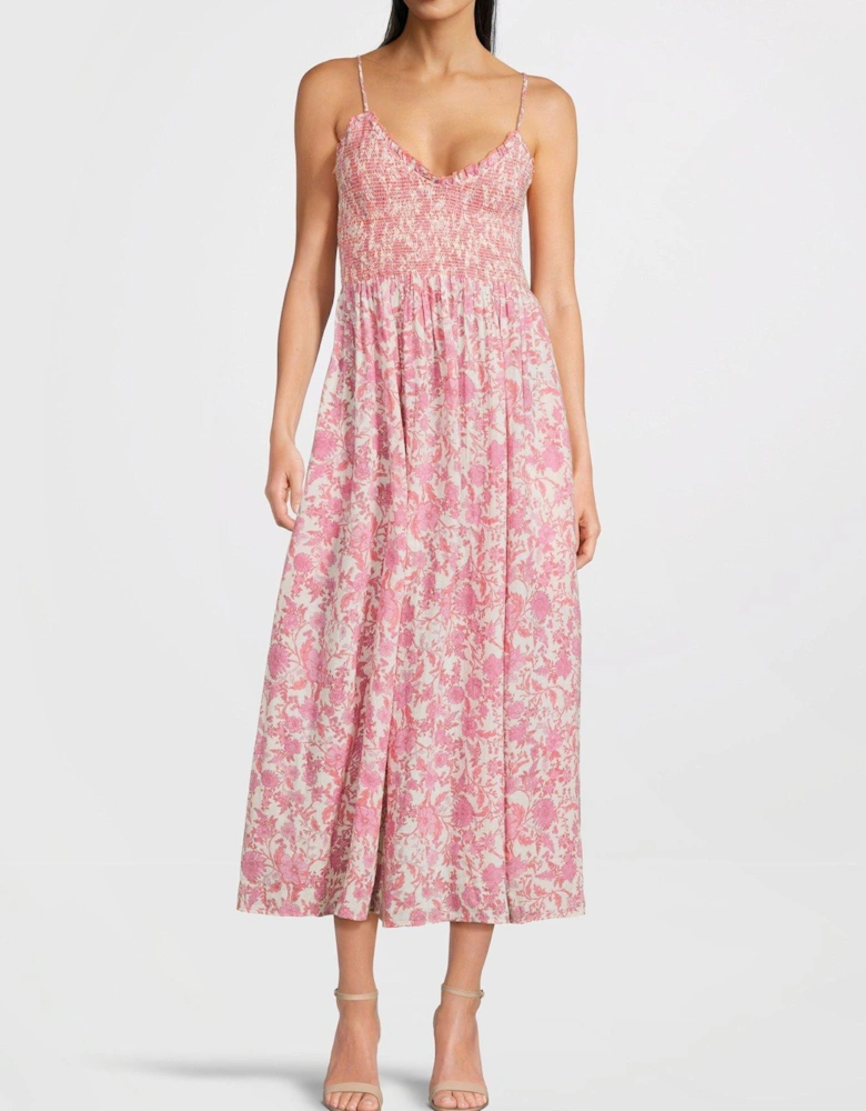 Sweet Nothings Midi Dress - Pink 