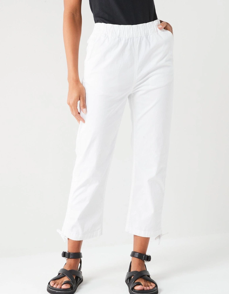 Poplin Crop Drawtape Hem