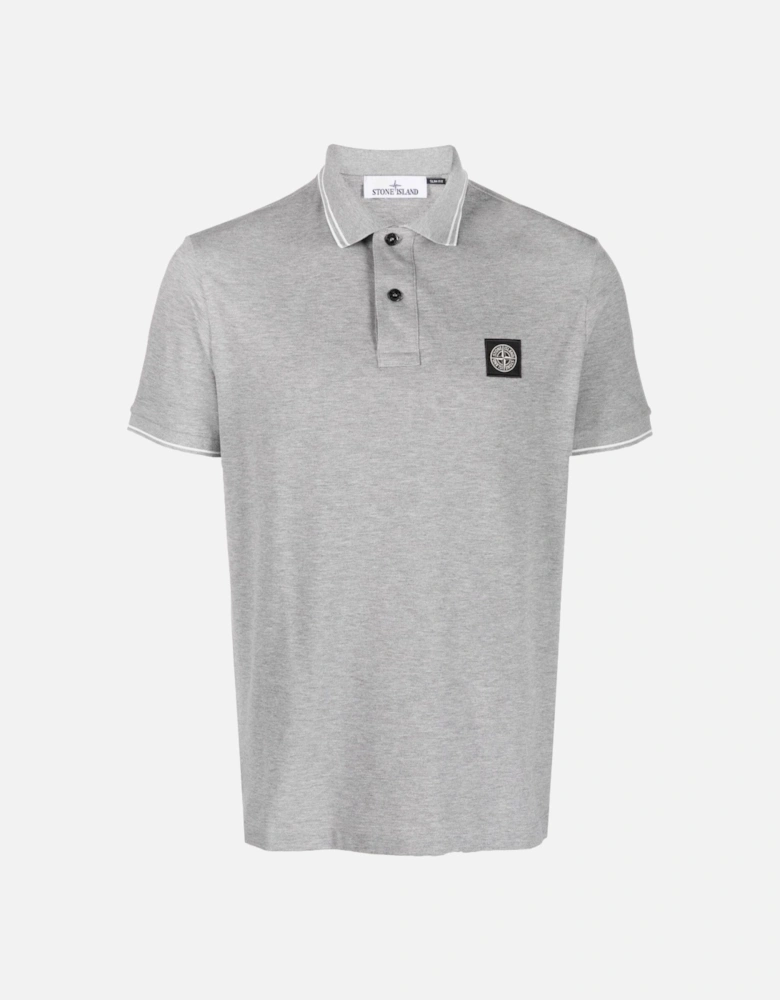 Compass Patch Logo Polo in Grey