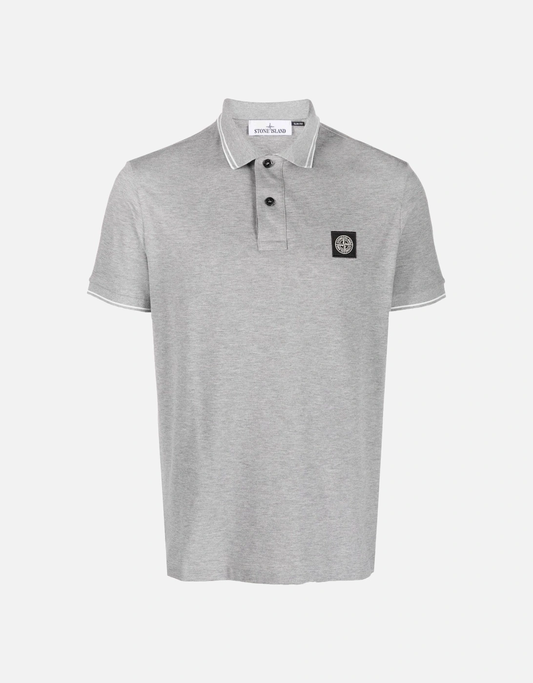 Compass Patch Logo Polo in Grey, 6 of 5