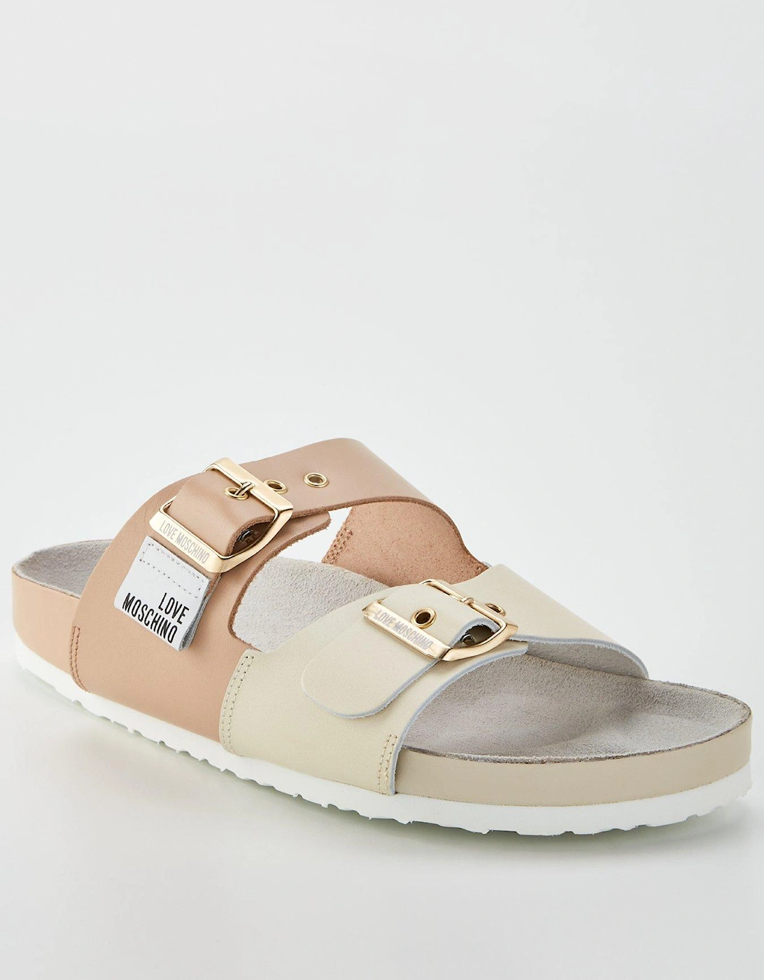 Two Tone Double Strap Sandal, 8 of 7