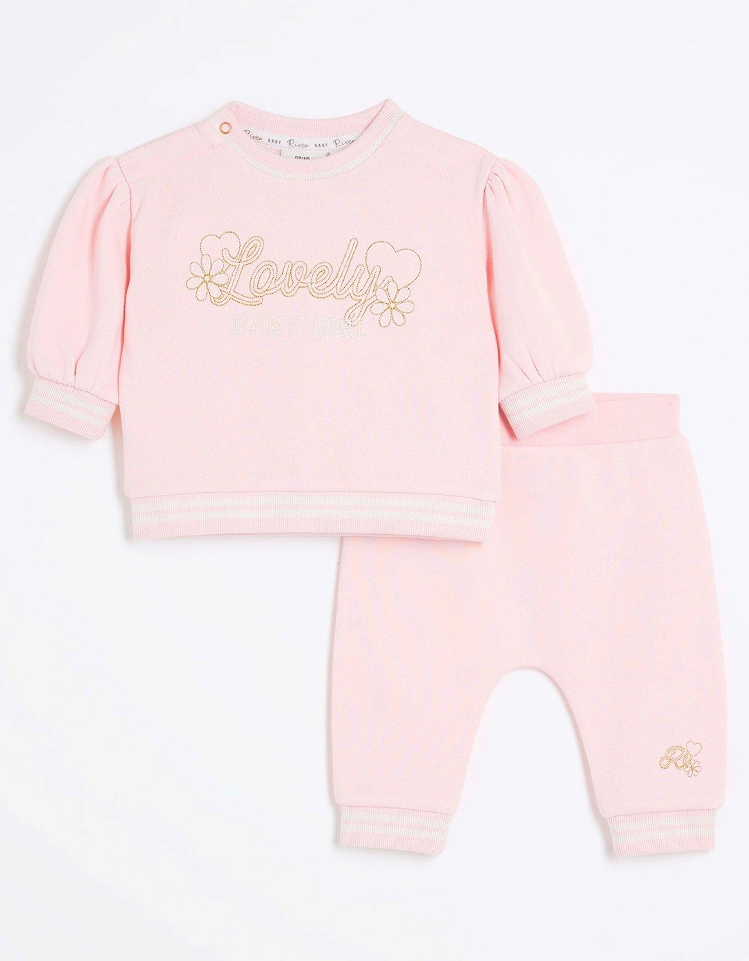 Baby Girls Lovely Sweat - Pink, 5 of 4