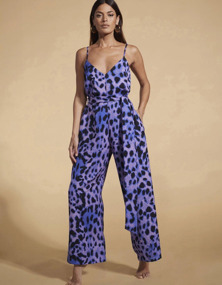 Lilac Leopard Gabriella Dress - Purple