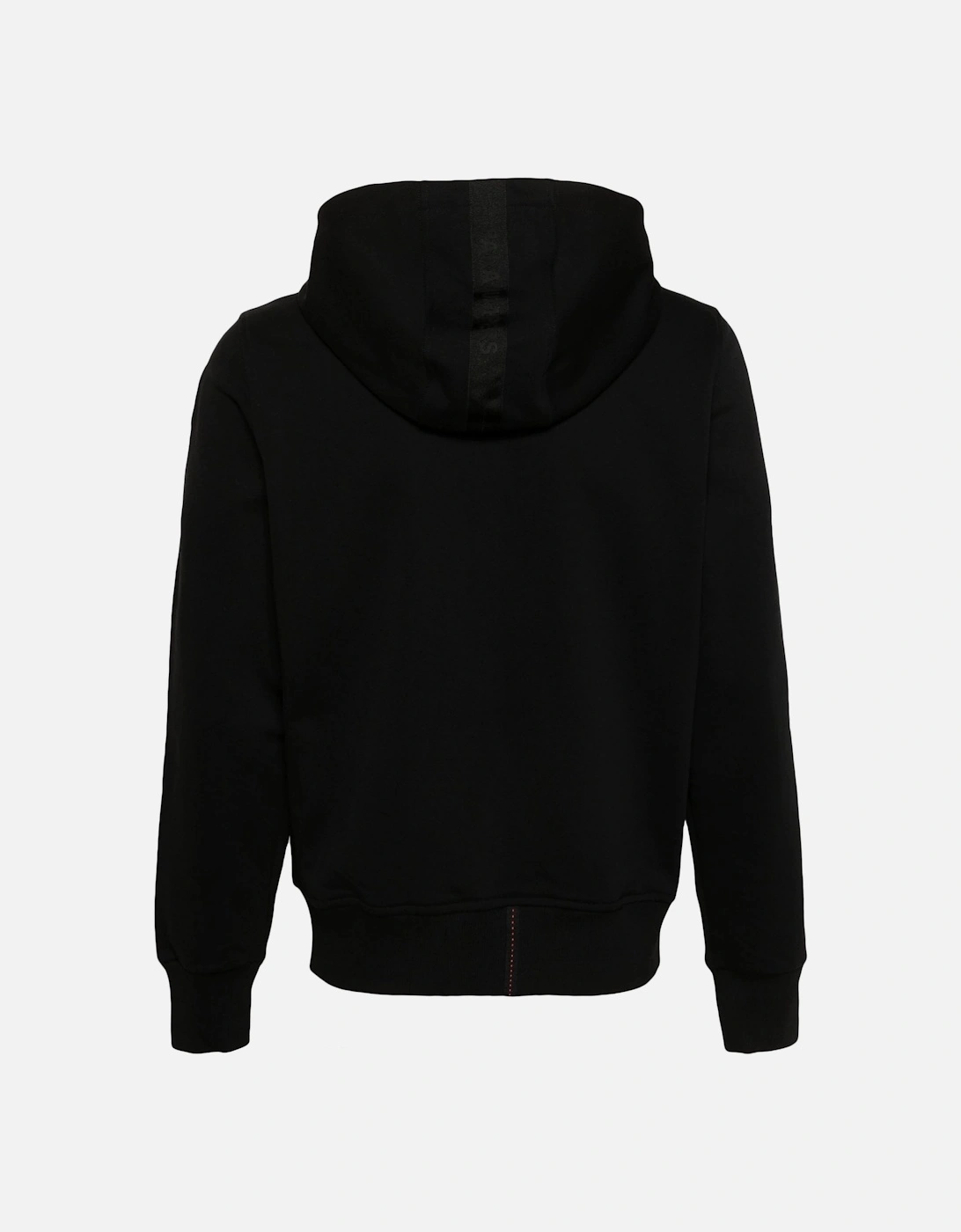 Aldrin Zip Hooded Black Sweatshirt