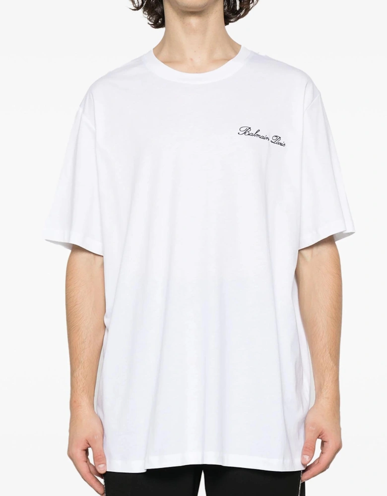 Signature Logo T-shirt Bulky Fit White