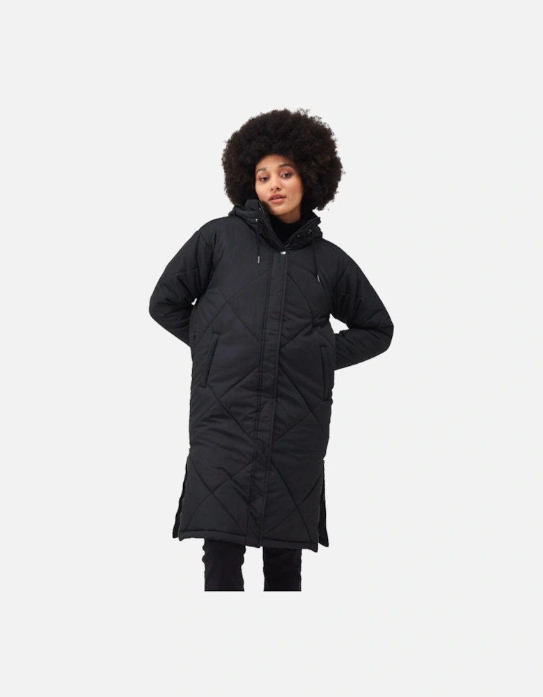 Womens Cambrie Insulated Padded Longline Jacket Coat