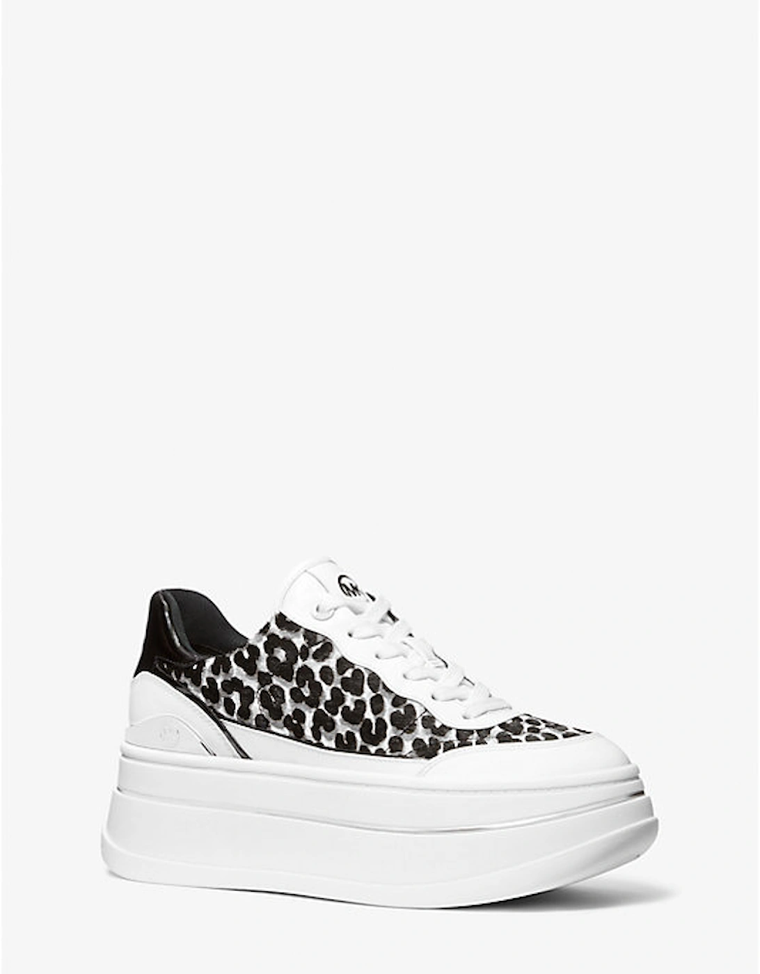 Hayes Leopard Print Calf Hair Platform Sneaker, 2 of 1