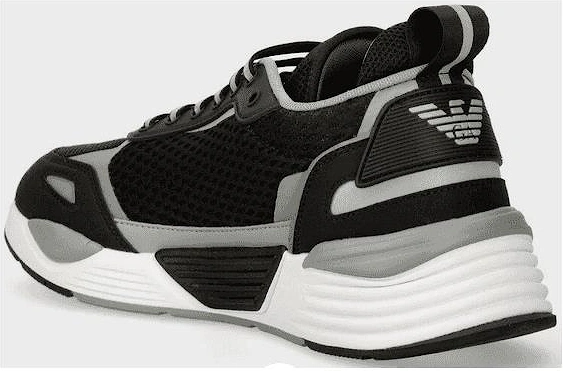 Ace Runner Mens Black/Silver Trainers