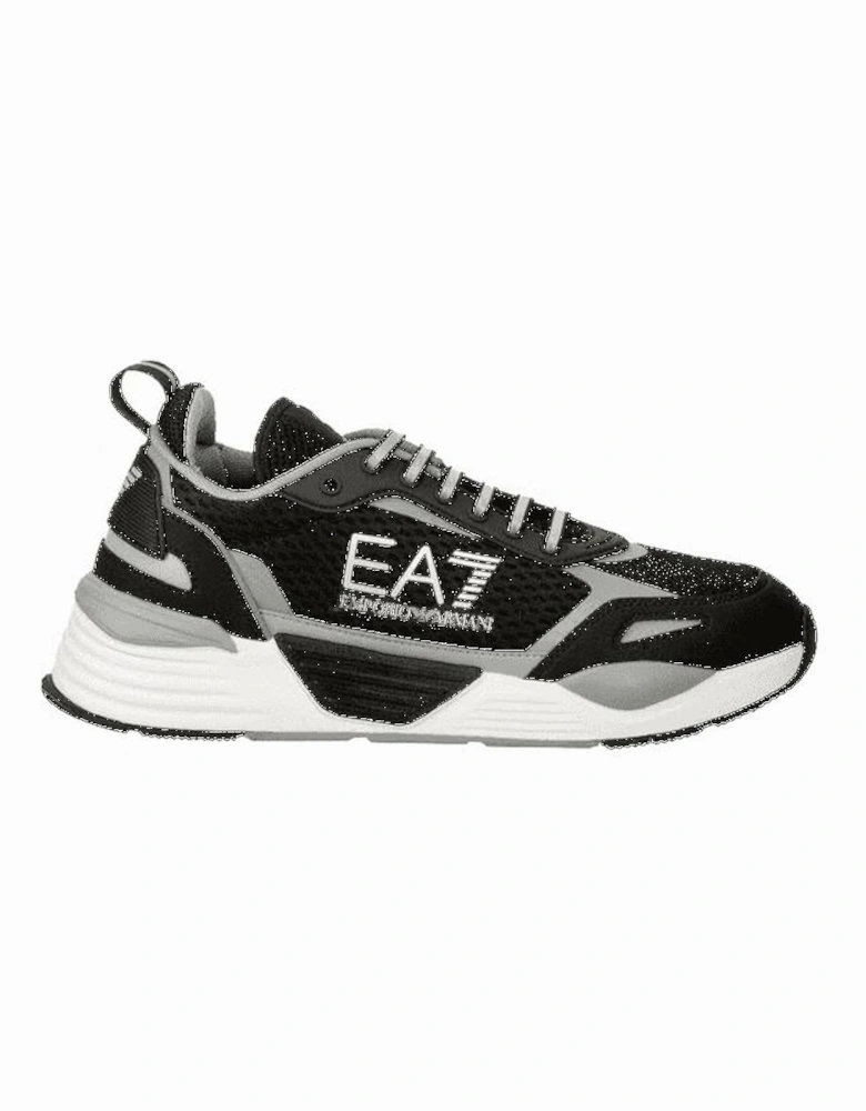 Ace Runner Mens Black/Silver Trainers
