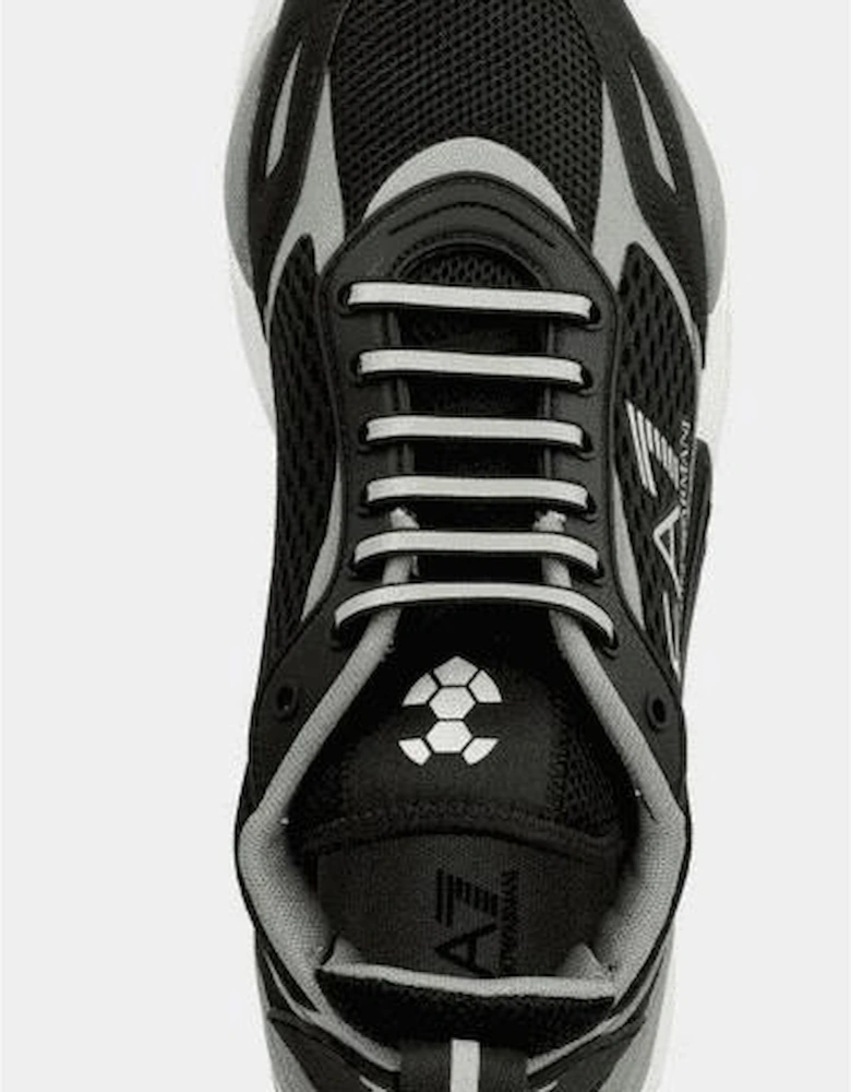Ace Runner Mens Black/Silver Trainers