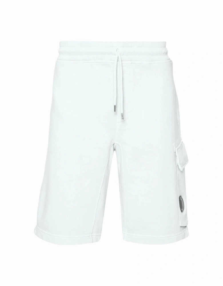 Cotton Diagonal Fleece Starlight Blue Cargo Shorts