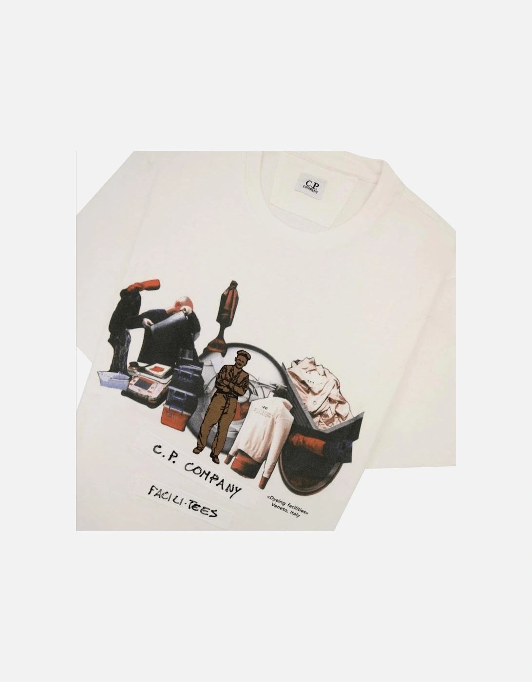 Facili-Tees Graphic Print White T-Shirt