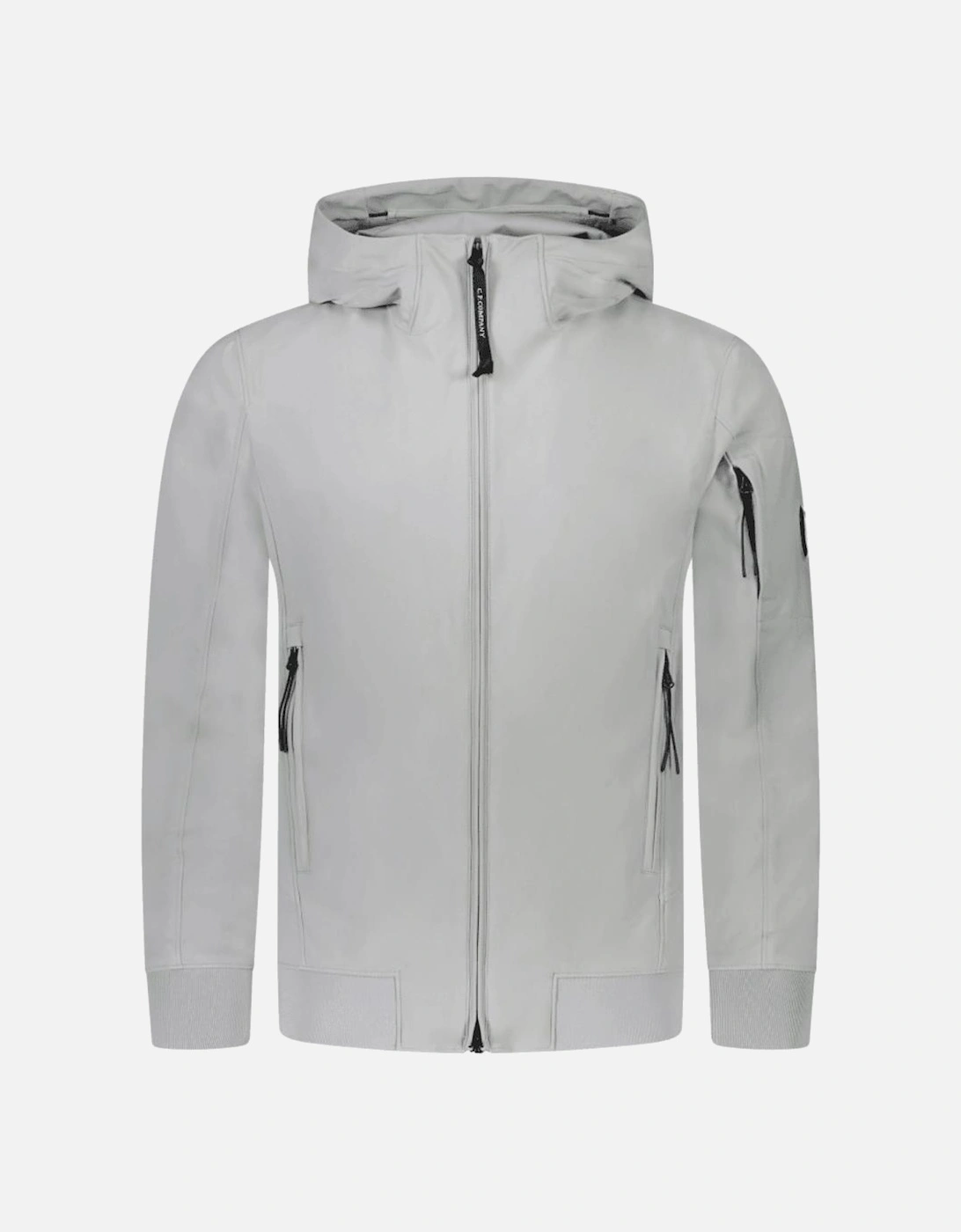 Shell-R Nylon Lightweight Hooded Grey Jacket, 5 of 4