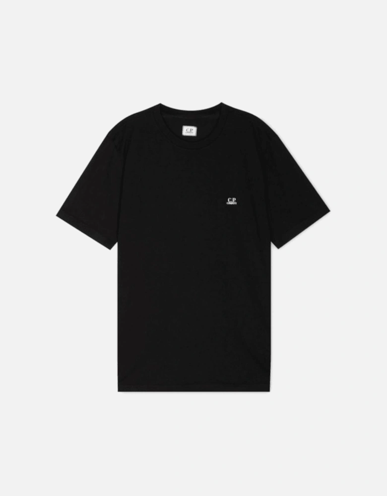 Cotton Goggle Graphic Print Black T-Shirt