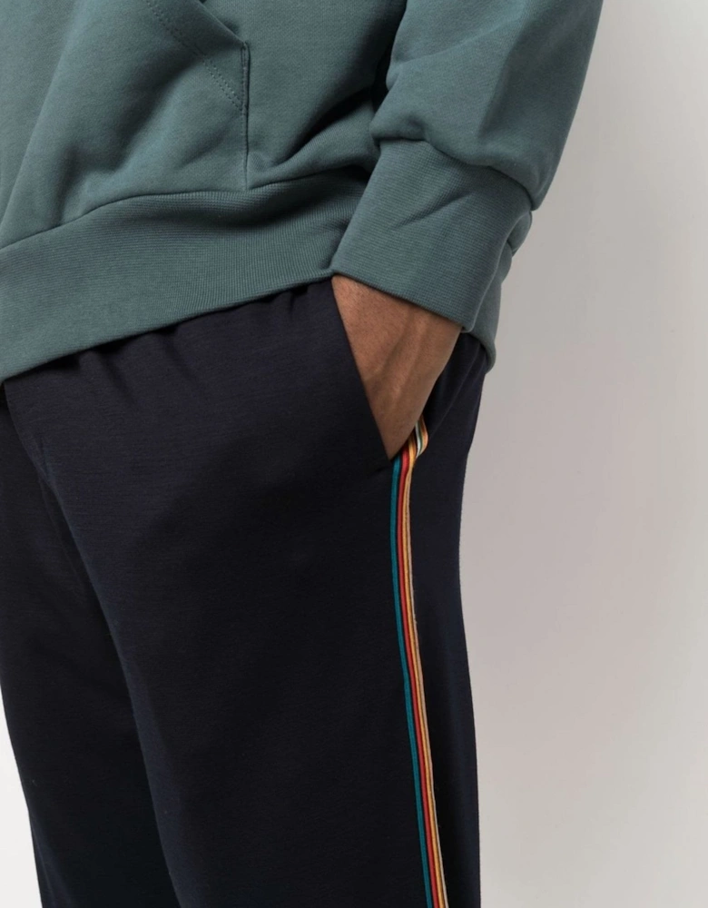 Taped Seam Slim Leg Joggers Navy