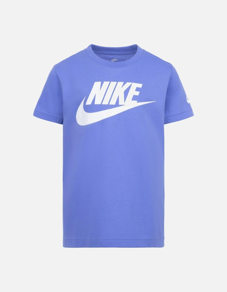 Kids Boys Futura Evergreen Shorts Sleeve T-Shirt - Light Blue