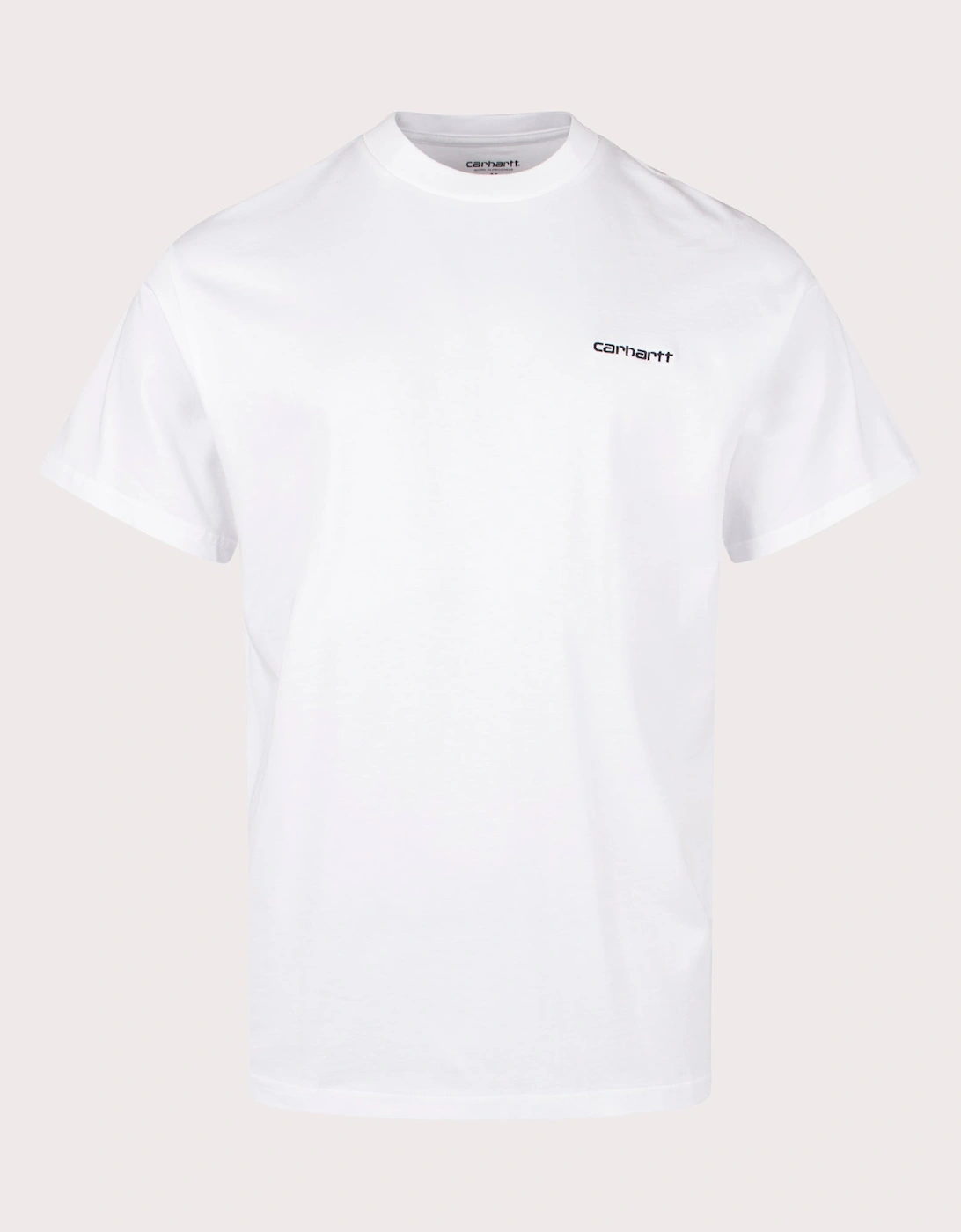 Relaxed Fit Script Embroidery T-Shirt, 7 of 6