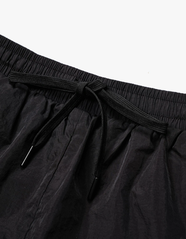 Relaxed Fit Crinkle Nylon Track Shorts