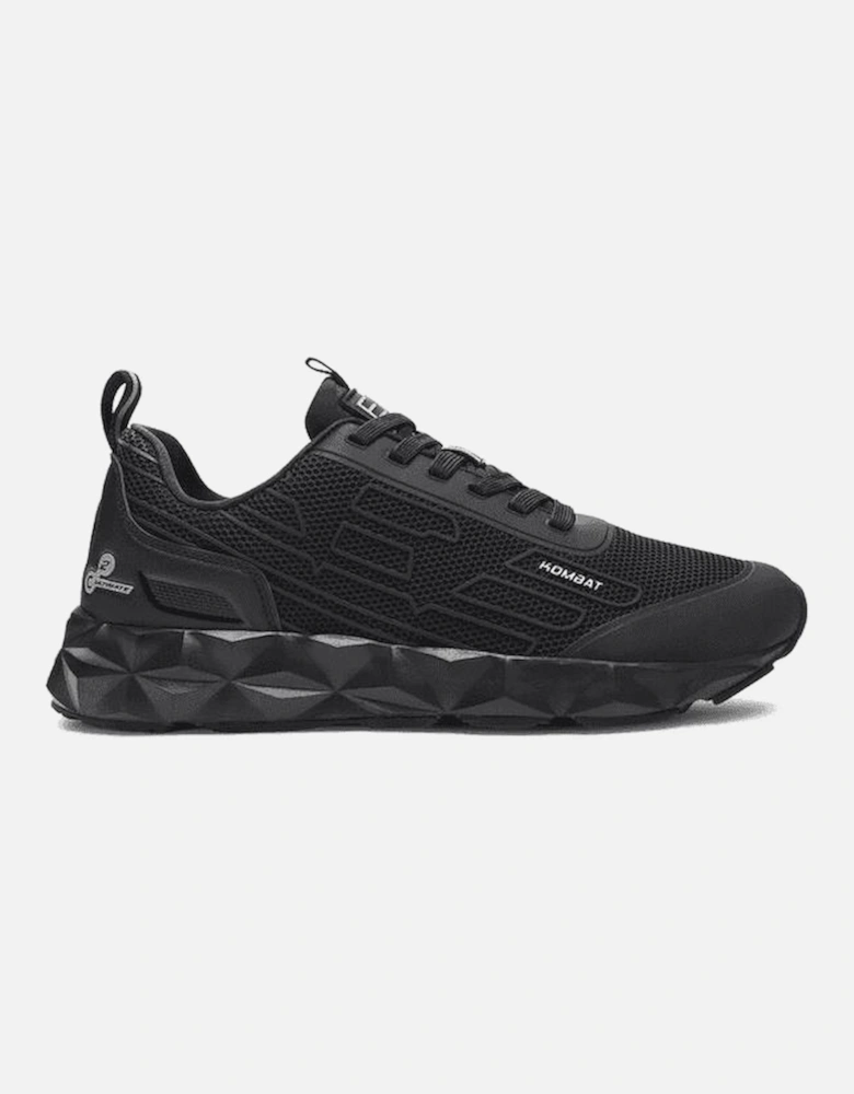 Kombat Crystal Sole Mesh Black Sneaker Trainer