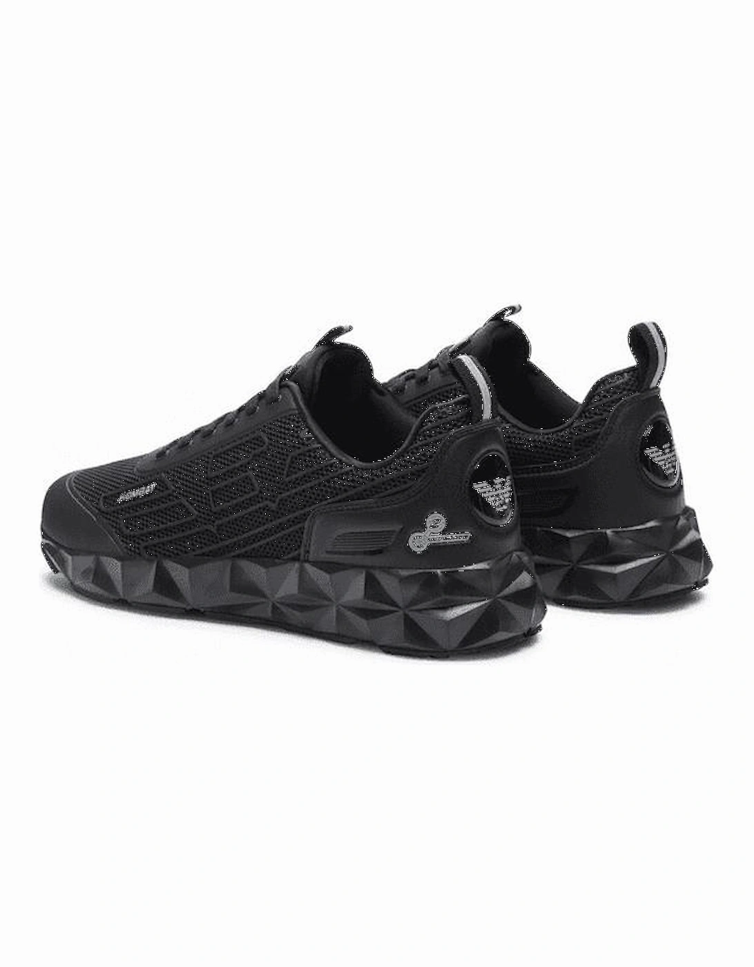 Kombat Crystal Sole Mesh Black Sneaker Trainer