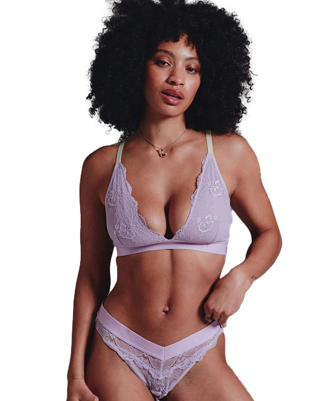 Lace Bralette - Lilac, 2 of 1