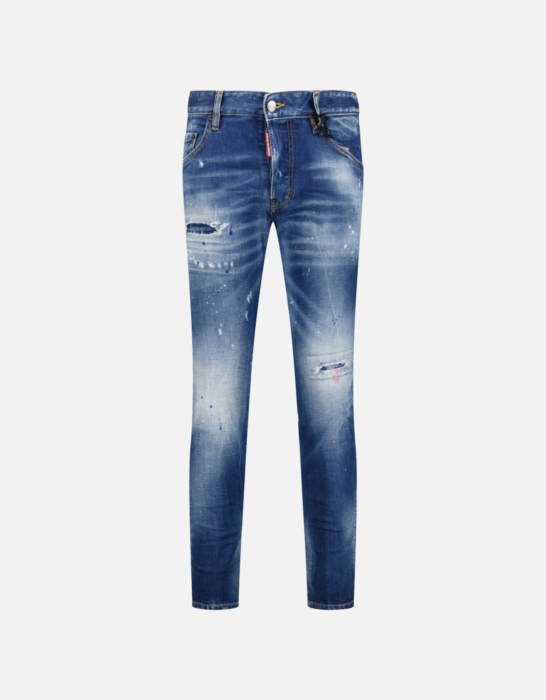 'Skater' Stone Wash Slim Fit Jeans Blue, 6 of 5