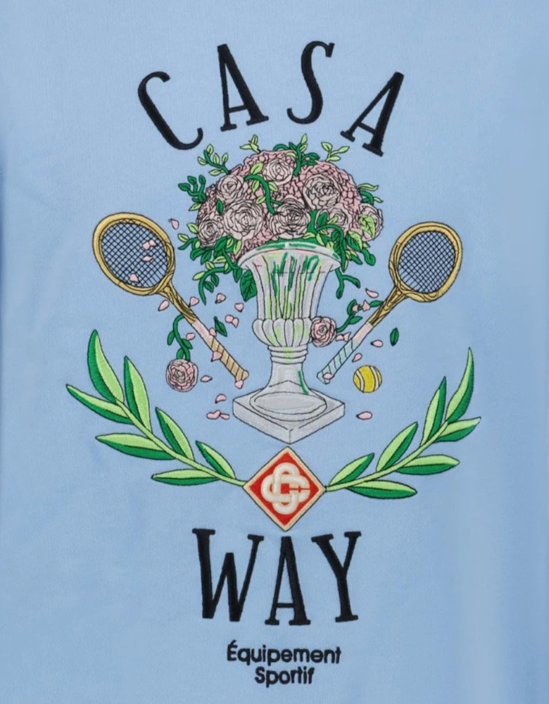 'Casa Way Pale' Sweatshirt Blue