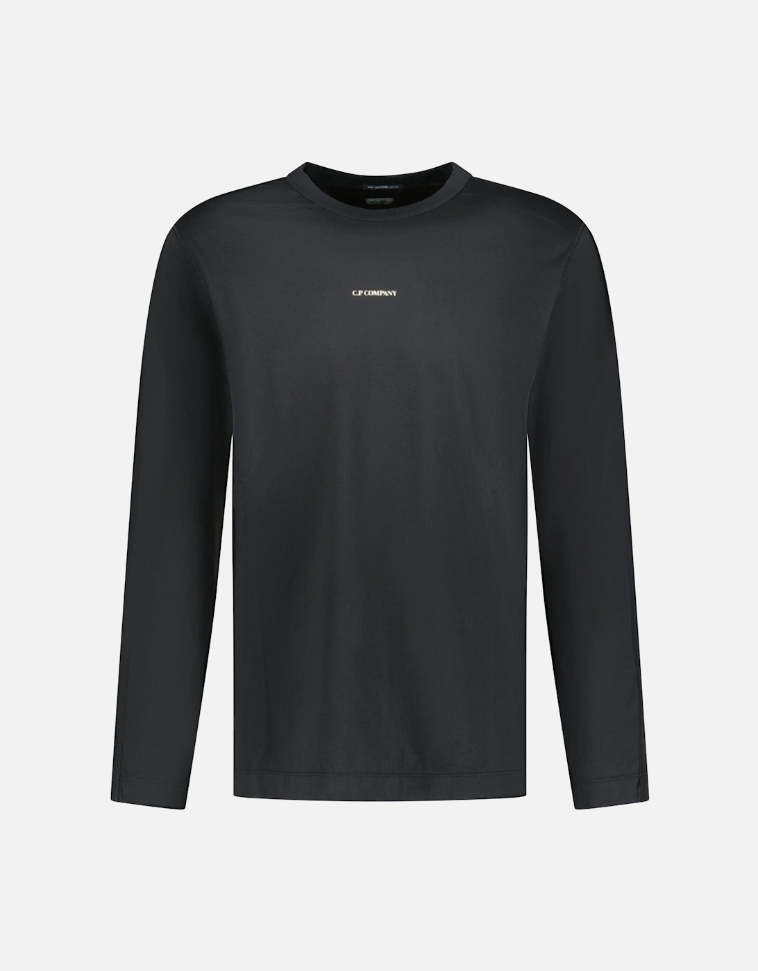 Chest Logo Long Sleeve T-Shirt Black, 2 of 1
