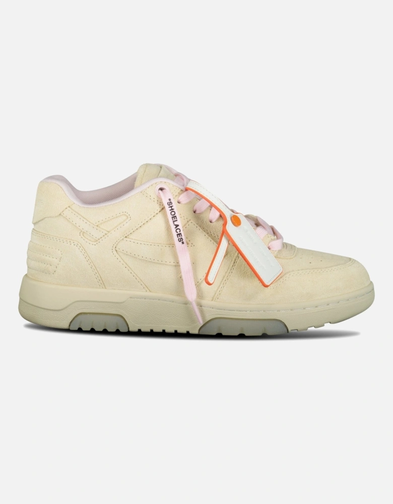 Out Of Office Low-Top Suede Trainers Beige & Pink