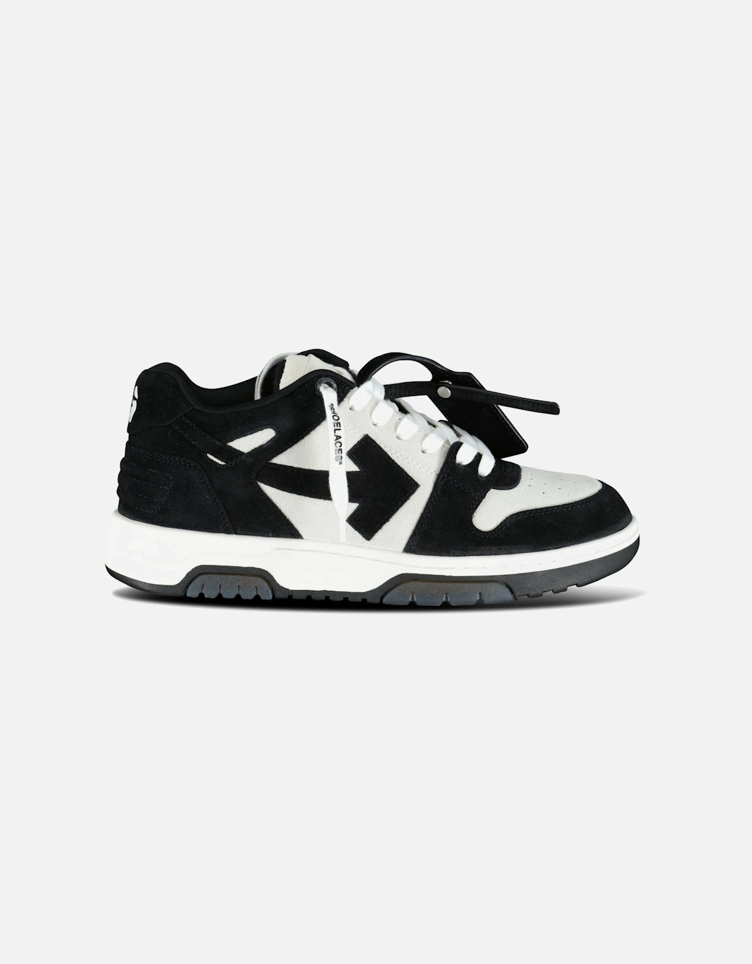 Out Of Office Low-Top Suede Trainers Black & White, 5 of 4