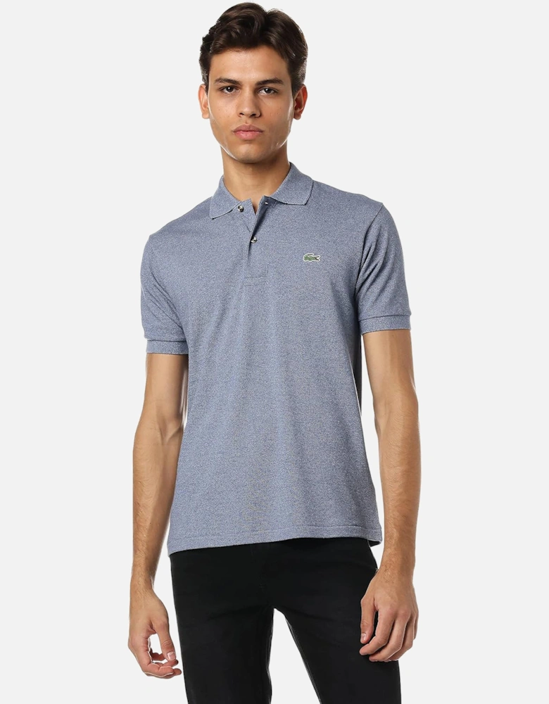 Mens' Classic Fit Polo Shirt Mid Blue