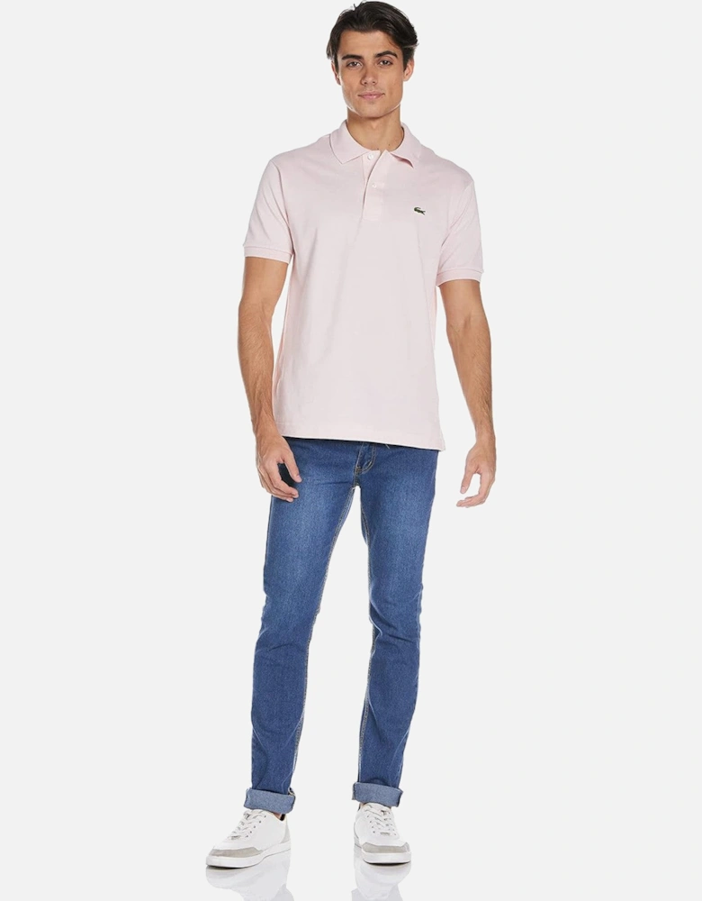 Mens' Classic Fit Polo Shirt Pink