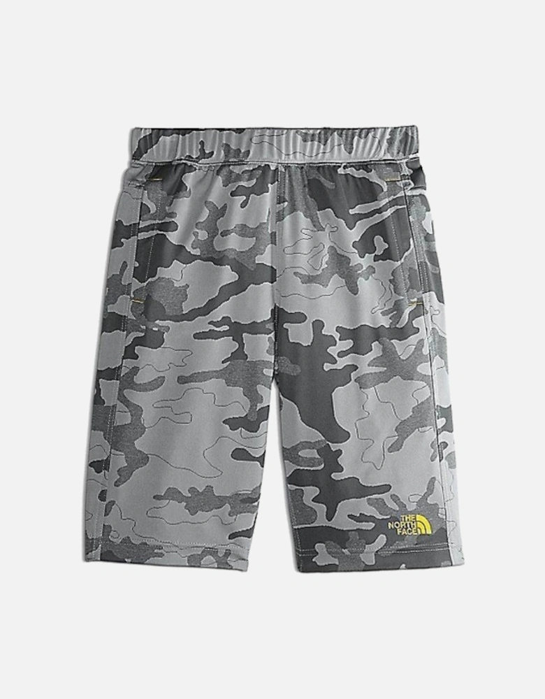 North Face Kids Mak Shorts Camo Grey