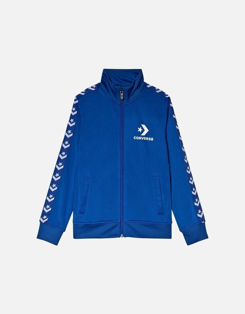 KIDS Tricot Taping Track Jacket Blue