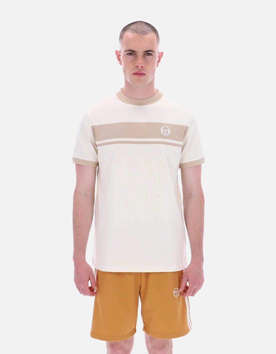 Sergio Tacchini Men's White T-Shirt - : 42/Regular Xl