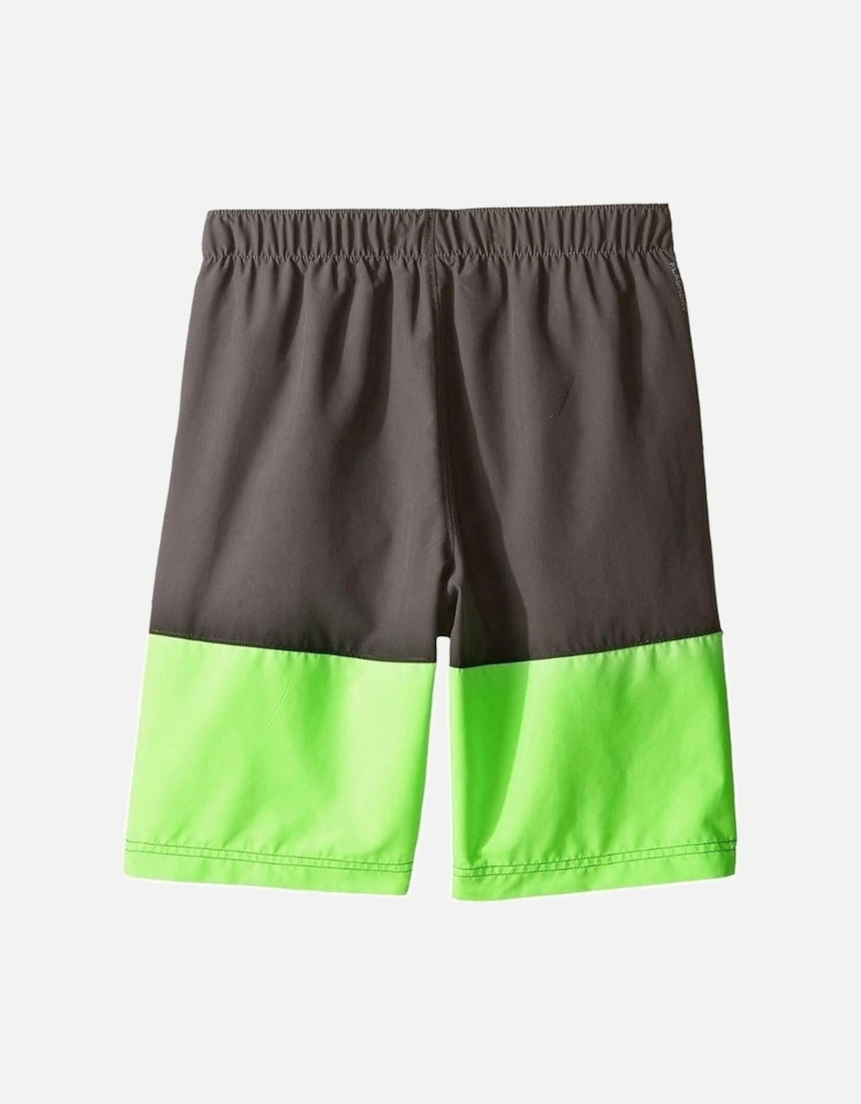 North Face Kids Swimming Trunks Black and Green